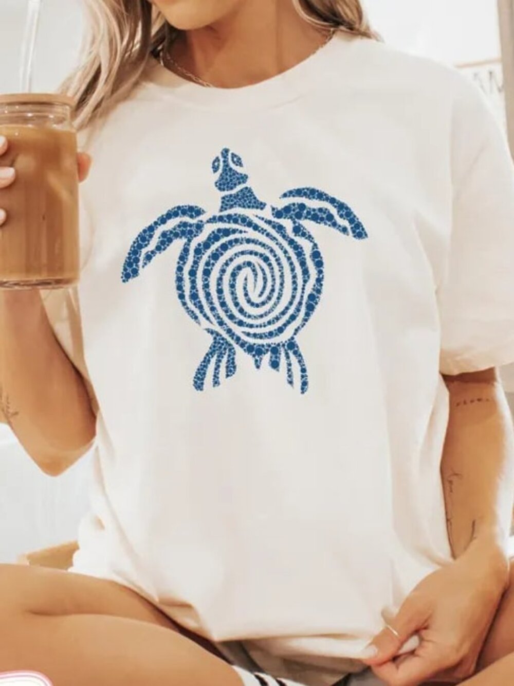Graphic Sea Turtle Shirt, Cute Beach Tee, Summer Vibes Shirt Gift